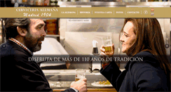 Desktop Screenshot of cerveceriaalemana.com